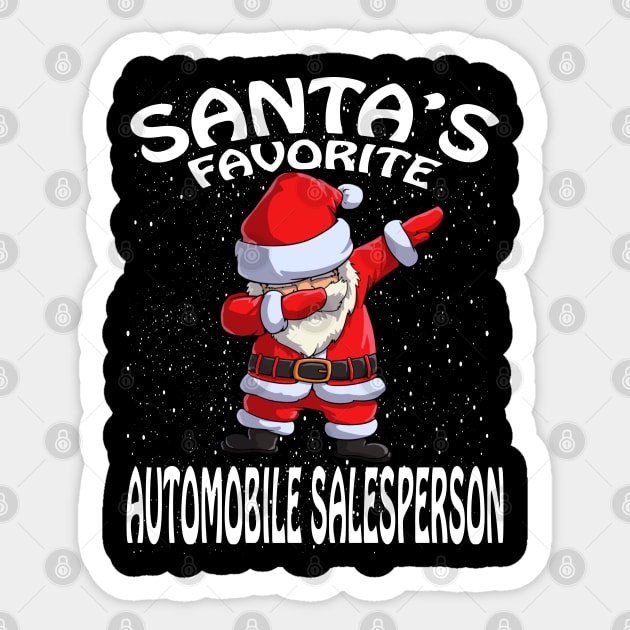 Santas Favorite Automobile Salesperson Christmas Sticker by intelus